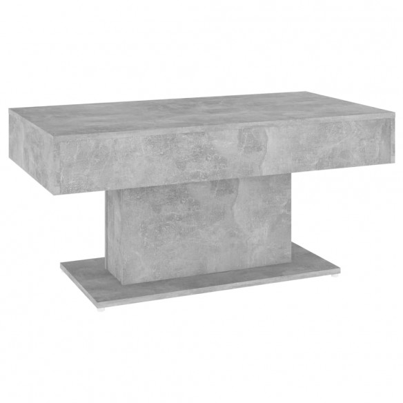 Table basse Gris béton 96x50x45 cm Aggloméré