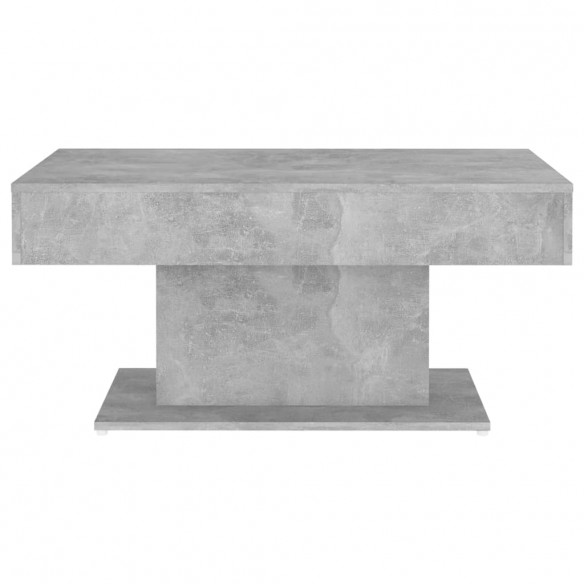 Table basse Gris béton 96x50x45 cm Aggloméré
