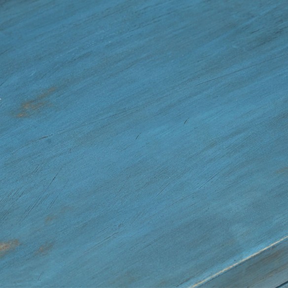 Table de chevet Bois de manguier massif 40x30x50 cm Bleu