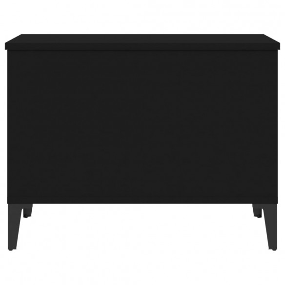 Table basse Noir 60x44,5x45 cm Bois d'ingénierie