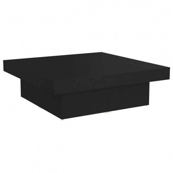 Table basse Noir 90x90x28 cm Aggloméré