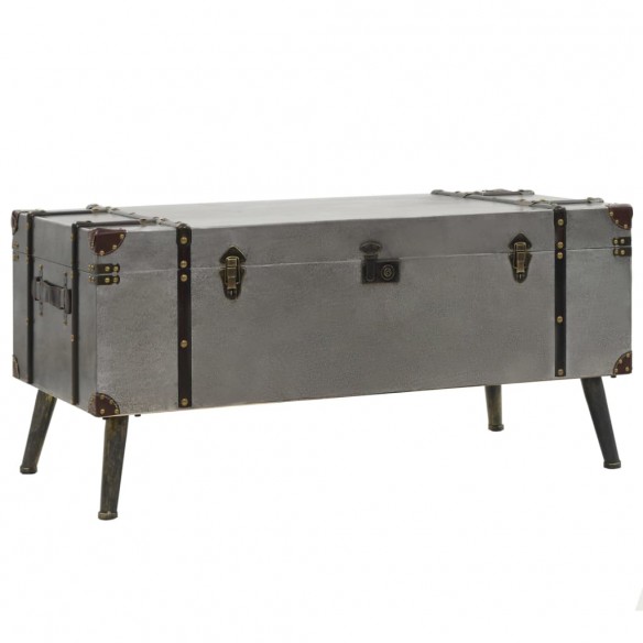 Table basse MDF et aluminium 102 x 51 x 47,5 cm