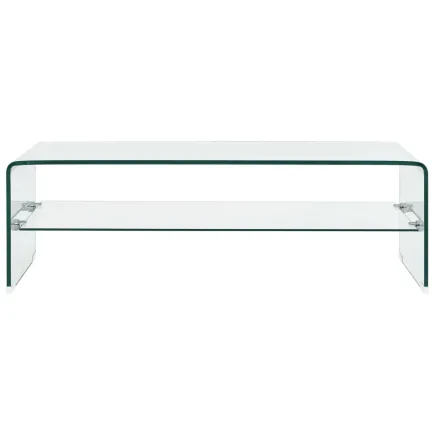 Table basse Clair 98 x 45 x 31 cm Verre trempé 2
