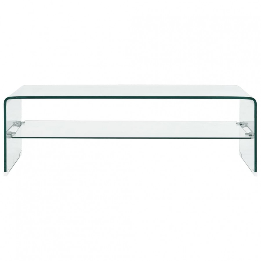 Table basse Clair 98 x 45 x 31 cm Verre trempé