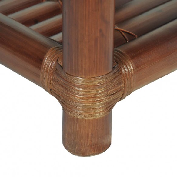 Table de chevet 50 x 45 x 40 cm Bambou Marron foncé