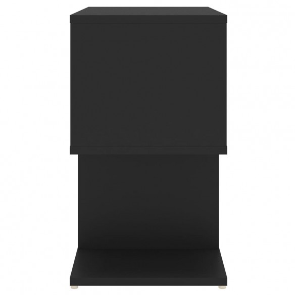 Table de chevet Noir 50x30x51,5 cm Aggloméré