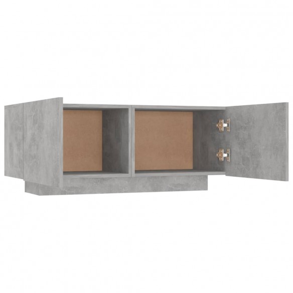 Table de chevet Gris béton 100x35x40 cm Aggloméré