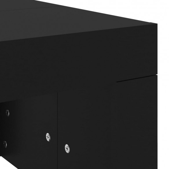 Table basse noir 102x50x36 cm bois d'ingénierie