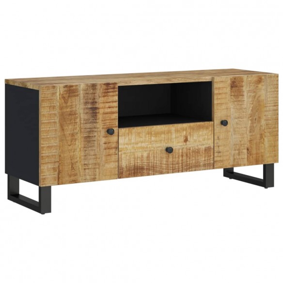 Meuble TV 105x33,5x46 cm bois de manguier et d'ingénierie