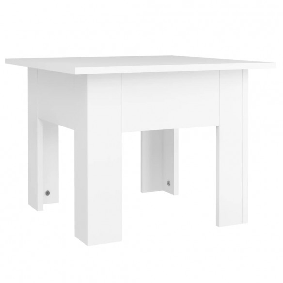 Table basse Blanc 55x55x42 cm Aggloméré