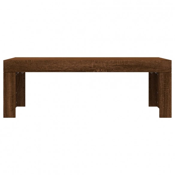 Table basse chêne marron 102x50x36 cm bois d'ingénierie