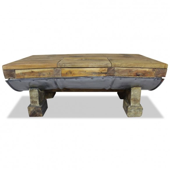 Table basse Bois de récupération massif 90 x 50 x 35 cm