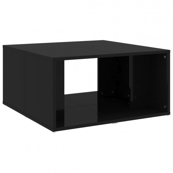 Tables basses 4 pcs Noir brillant 33x33x33 cm Aggloméré