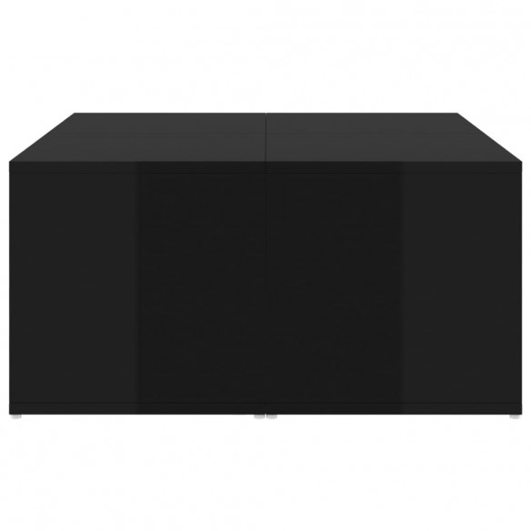 Tables basses 4 pcs Noir brillant 33x33x33 cm Aggloméré