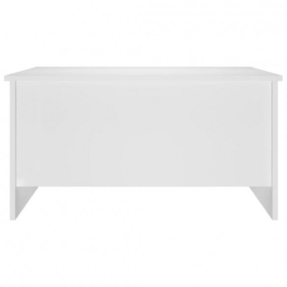 Table basse Blanc 80x55,5x41,5 cm Bois d'ingénierie