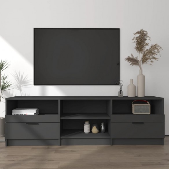 Meuble TV Noir 150x33,5x45 cm Bois d'ingénierie