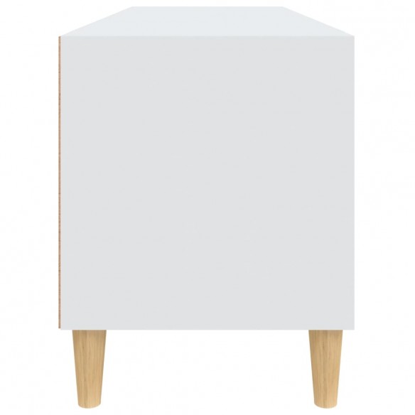 Meuble TV blanc 100x34,5x44,5 cm bois d'ingénierie