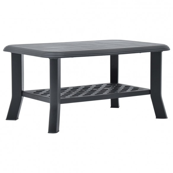 Table basse Anthracite 90 x 60 x 46 cm Plastique