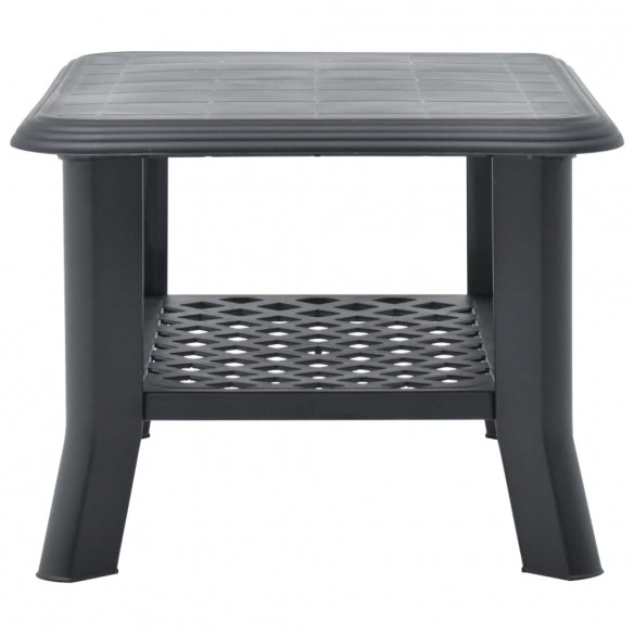 Table basse Anthracite 90 x 60 x 46 cm Plastique