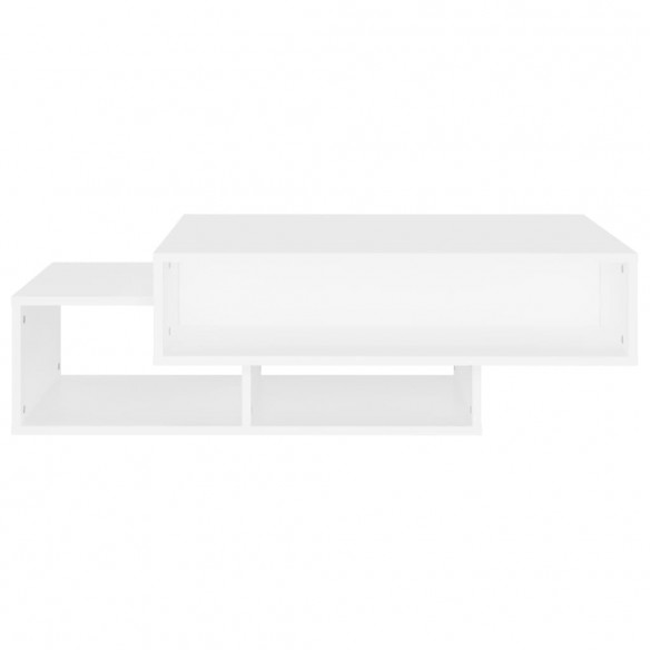 Table basse Blanc 105x55x32 cm Aggloméré