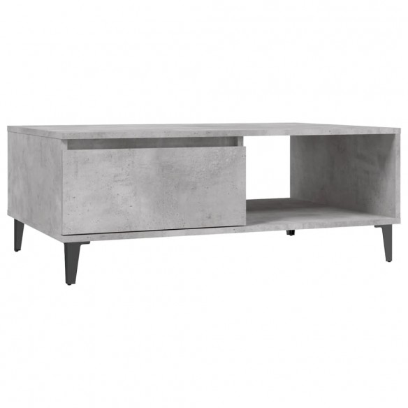 Table basse Gris béton 90x60x35 cm Aggloméré