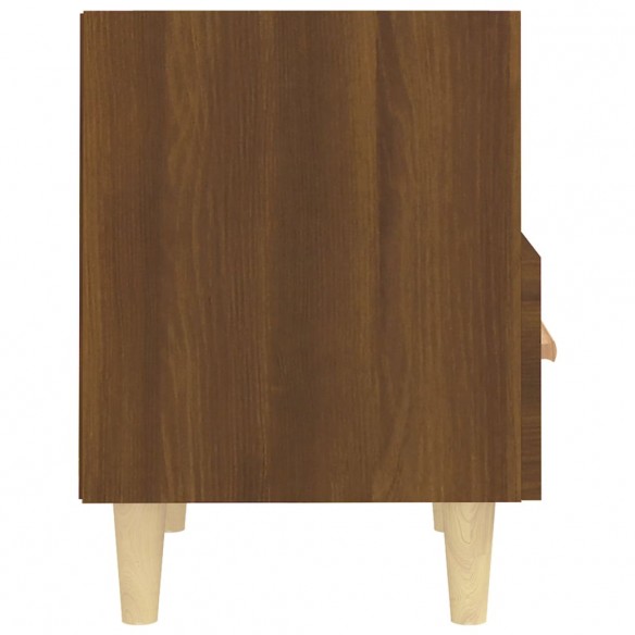 Table de chevet Chêne marron 40x35x47 cm