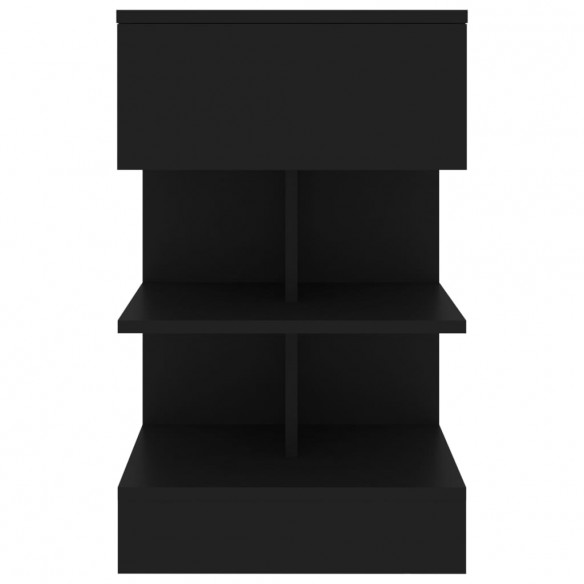 Tables de chevet 2 pcs Noir 40x35x65 cm