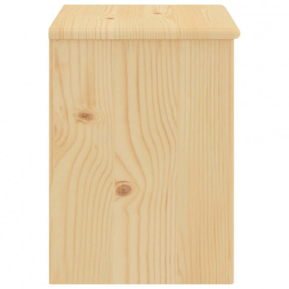 Table de chevet naturel 35x30x40 cm bois de pin massif