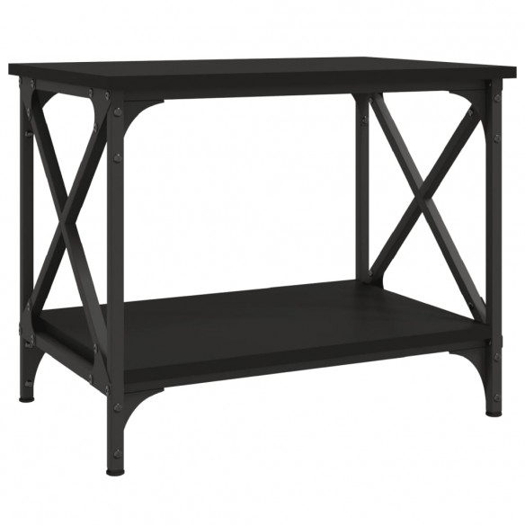 Table d'appoint Noir 55x38x45 cm Bois d'ingénierie