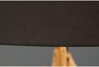 Lampadaire design en bois flotté coloris noir