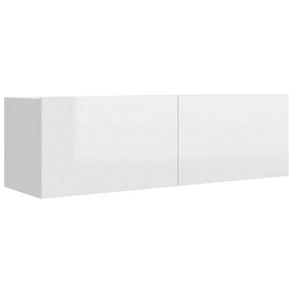 Ensemble de meuble TV 8 pcs Blanc brillant Aggloméré