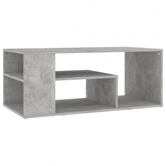 Table basse Gris béton 100x50x40 cm Aggloméré