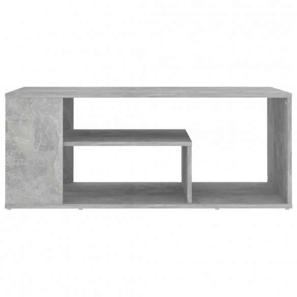 Table basse Gris béton 100x50x40 cm Aggloméré