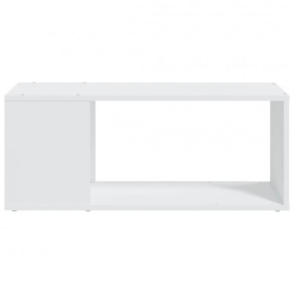 Meuble TV Blanc 80x24x32 cm Aggloméré