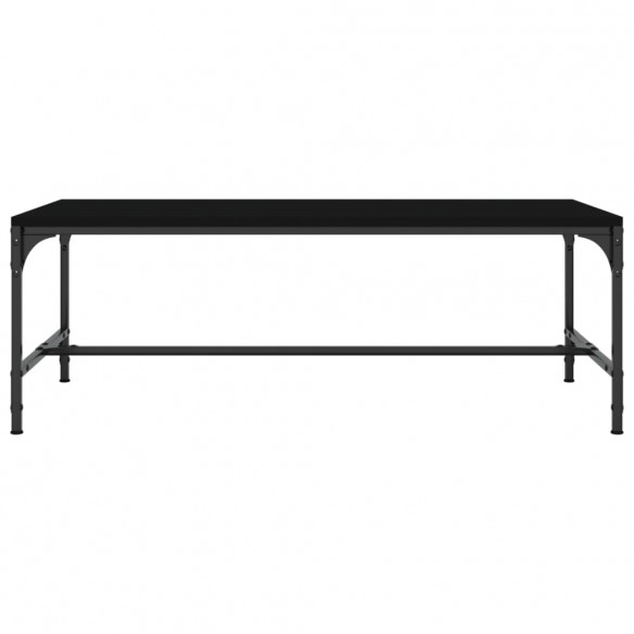 Table basse Noir 80x50x35 cm Bois d'ingénierie