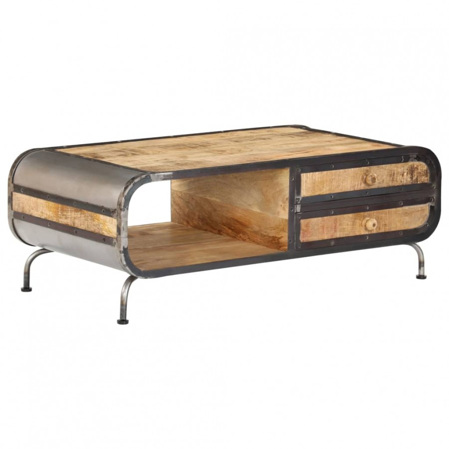 Table basse 100 x 50 x 35 cm Bois de manguier massif Table basse 100 x 50 x 35 cm Bois de manguier massif