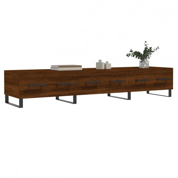 Meuble TV chêne marron 150x36x30 cm bois d'ingénierie