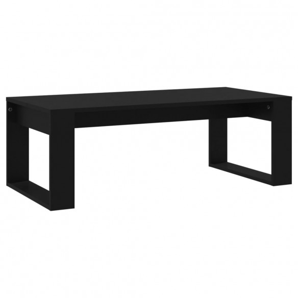 Table basse noir 102x50x35 cm bois d'ingénierie