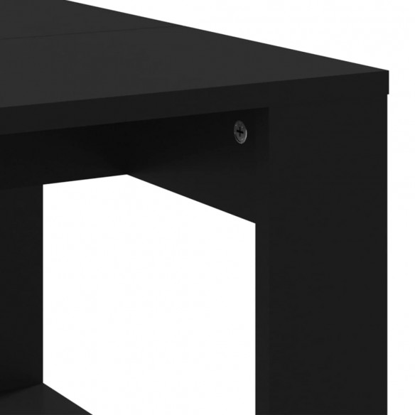 Table basse noir 102x50x35 cm bois d'ingénierie