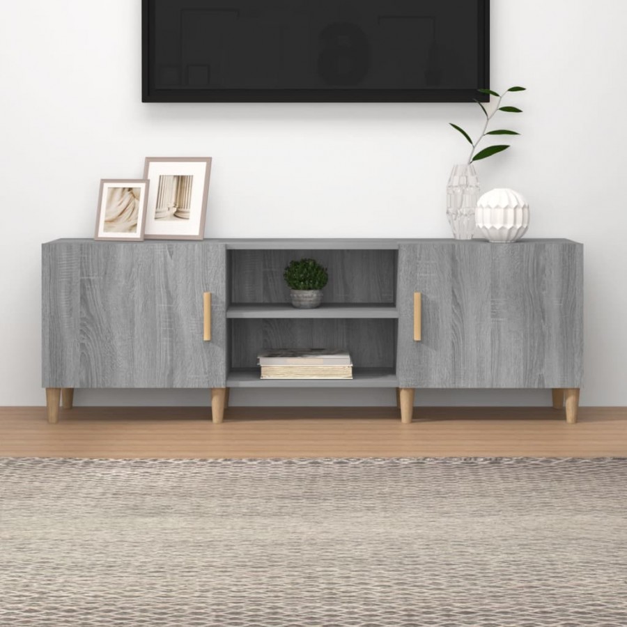 Meuble TV Sonoma gris 150x30x50 cm Bois d'ingénierie