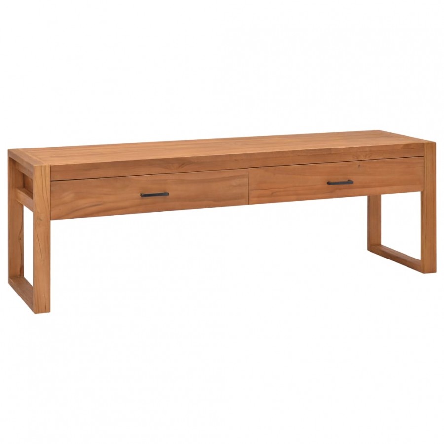 Meuble TV 140x40x45 cm Bois de teck