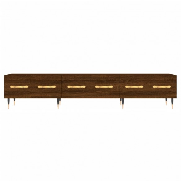 Meuble TV chêne marron 150x36x30 cm bois d'ingénierie