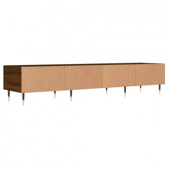 Meuble TV chêne marron 150x36x30 cm bois d'ingénierie