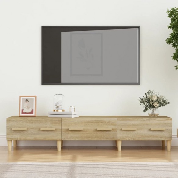 Meuble TV Chêne sonoma 150x34,5x30 cm Bois d'ingénierie