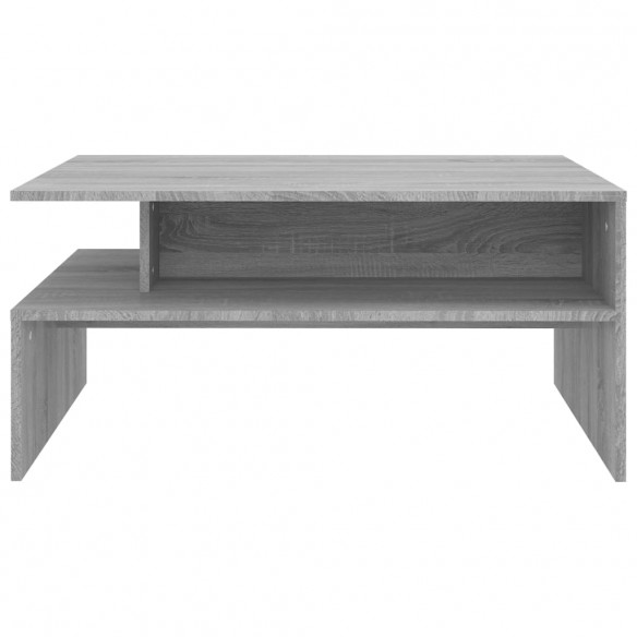 Table basse Sonoma gris 90x60x42,5 cm Bois d'ingénierie