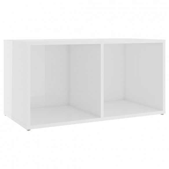 Meubles TV 2 pcs Blanc brillant 72x35x36,5 cm Aggloméré