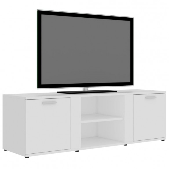 Meuble TV Blanc 120x34x37 cm Aggloméré