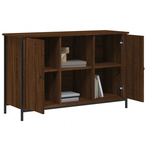 Meuble TV chêne marron 100x35x65 cm bois d'ingénierie