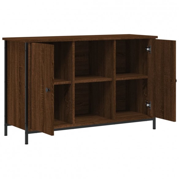 Meuble TV chêne marron 100x35x65 cm bois d'ingénierie