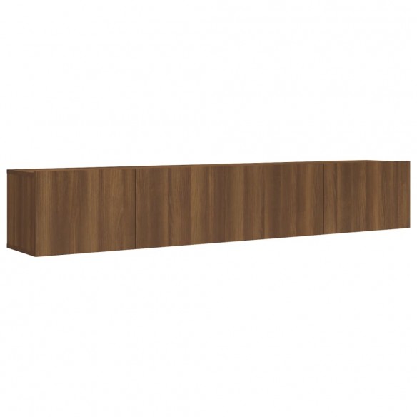 Ensemble de meubles TV 2 pcs Chêne marron Bois d'ingénierie